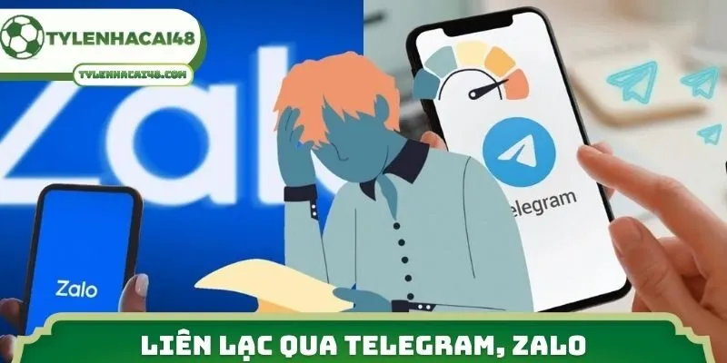 Liên lạc qua Telegram, Zalo